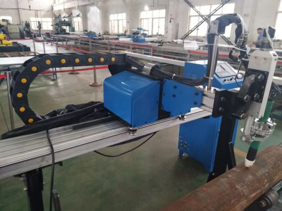 Kina tillverkare cnc bärbara plasmaskärare för skuren aluminium rostfritt stål / järn / metall